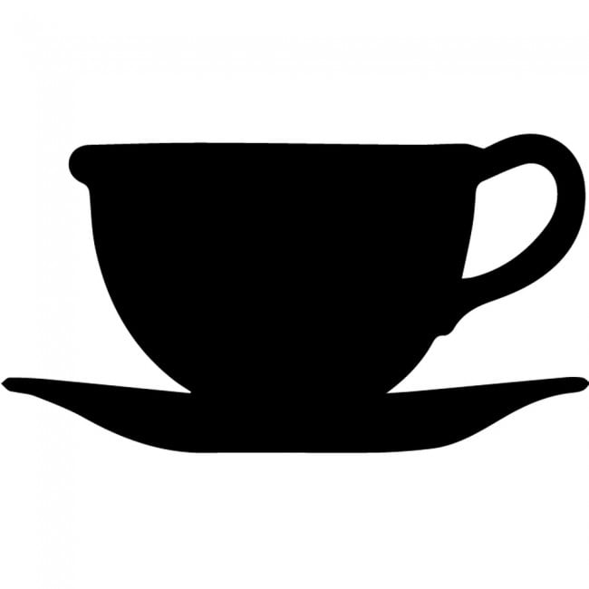 tea cup clipart black and white - photo #30
