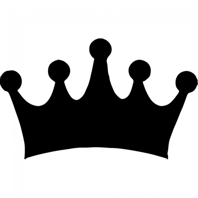free crown clipart black and white - photo #43