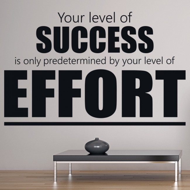 Success & Effort Motivational Inspirational Quotes Wall ...