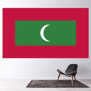 Maldives Flag Wall Sticker