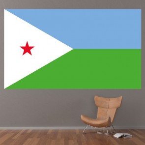 Djibouti Flag Wall Sticker