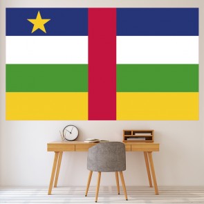 Central African Republic Flag Wall Sticker