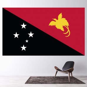 Papua New Guinea Flag Wall Sticker