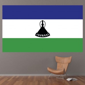 Lesotho Flag Wall Sticker