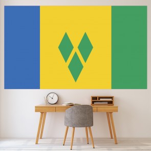 Saint Vincent And The Grenadines Flag Wall Sticker