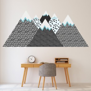 Pattern Mountains Landscape Wall Sticker