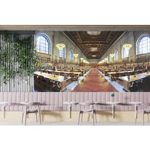 NY Public Library Panorama Wall Mural by Richard Silver