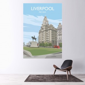 Liverpool Wall Sticker by Julia Seaton