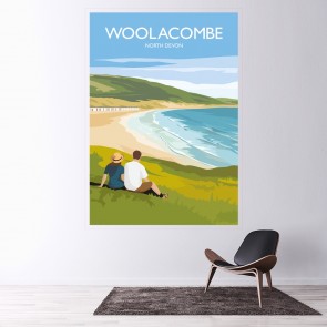 Woolacombe Wall Sticker by Julia Seaton