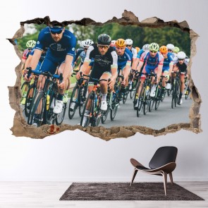 Bike Race 3D Hole In The Wall Sticker