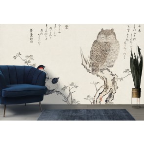 Mimizuku Uso Wall Mural Artist Utamaro Kitagawa