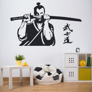 Ninja Sword Martial Arts Wall Sticker