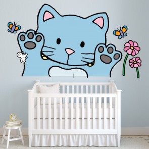 Thats Not My... Blue Kitten Wall Sticker