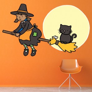 Thats Not My... Witch & Broomstick Halloween Wall Sticker