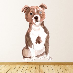 Staffordshire Bull Terrier Dog Kennels Grooming Wall Sticker
