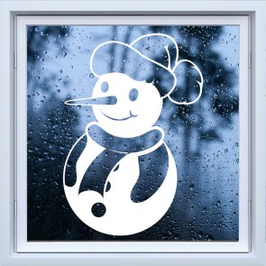 Festive Snowman Christmas Window Sticker