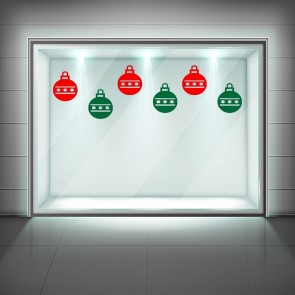 Christmas Bauble Window Sticker Pack