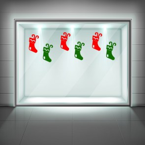 Christmas Stocking Window Sticker Pack