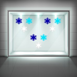 Christmas Snowflake Window Sticker Pack