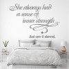 Inner Strength Inspirational Quote Wall Sticker