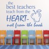 The Best Teachers Quote Wall Sticker