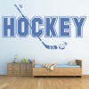Hockey Text Sports Wall Sticker