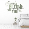 Become Who You Are Inspirational Quote Wall Sticker