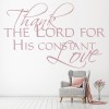 Thank The Lord Religious Quote Wall Sticker