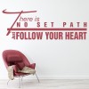 Follow Your Heart Inspirational Quote Wall Sticker
