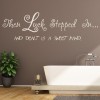 Luck Stepped In Inspirational Quote Wall Sticker
