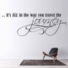Travel The Journey Life Quote Wall Sticker
