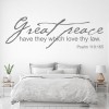 Great Peace Bible Verse Wall Sticker