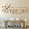 Faithfulness Bible Verse Wall Sticker