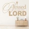 Blessed Be The Name Bible Quote Wall Sticker
