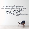 By This Shall All Men Know Bible Verse Wall Sticker