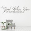 May God Bless You Religious Quote Wall Sticker