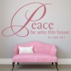 Peace Be Unto This House Bible Verse Wall Sticker