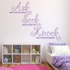 Ask And It Shall Be Given Bible Verse Wall Sticker