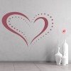 Dotted Love Heart Valentines Wall Sticker
