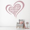 Swirl Heart Valentines Wall Sticker