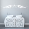 Swirl Crown Decorative Headboard Wall Sticker