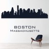 Boston Massachusetts USA City Skyline Wall Sticker