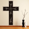 Swirl Cross Christianity Wall Sticker