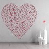 Music Notes Love Heart Wall Sticker