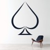 Simple Ace Of Spades Card Games Wall Sticker