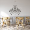 Grand Candle Chandelier Dining Room Wall Sticker