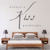 Kiss Goodnight Love Quote Wall Sticker