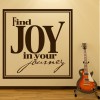 Find Joy In Your Journey Inspirational Quotes Wall Sticker