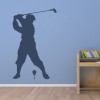 Tee Shot Golfer Golf Wall Sticker