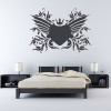 Love Heart With Wings And Crown Love Hearts Wall Stickers Home Decor Art Decals